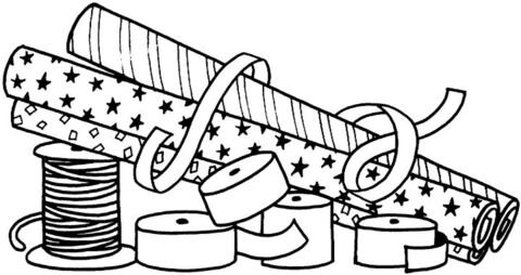 To Wrap up The Gifts  Coloring page