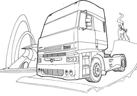Skoda Truck  Coloring page