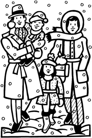 Winter Time  Coloring page