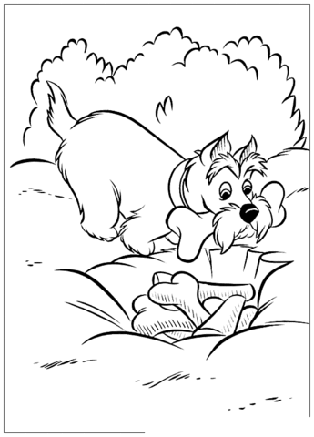 Jock With The Bone In The Teeth  Coloring page