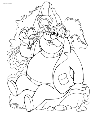 Zipper And Monty Coloring page