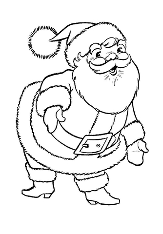 A Great Santa Claus  Coloring page