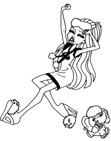 Dead Tired Abbey and Shiver Coloring page