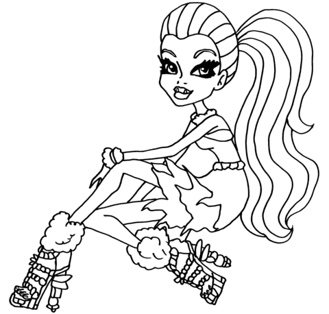 Abbey Bominable Dot Dead Gorgeous Coloring page