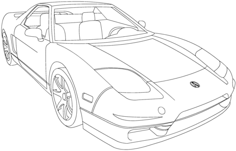 Acura NSX Coloring page