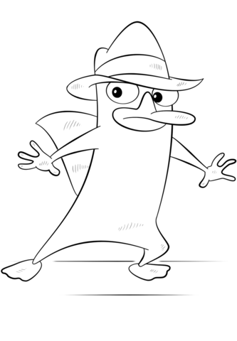 Agent P8 Coloring page