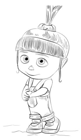 Agnes from Despicable Me  Coloring page