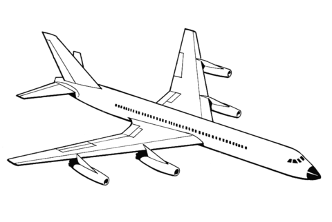 Airplane Coloring page
