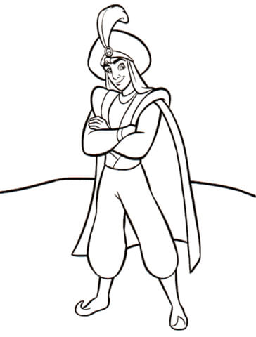 Prince Ali Coloring page