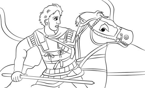 Alexander the Great Coloring page