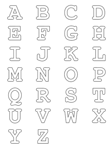 Full alphabet worksheet 4 Coloring page