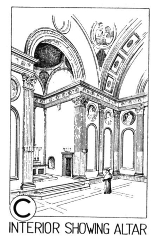 Altar In Chapel   Coloring page