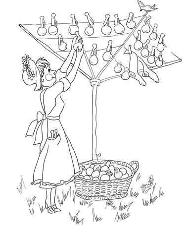 Amelia Bedelia Puts Out the Light Coloring page