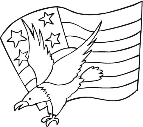American Blue Coloring page