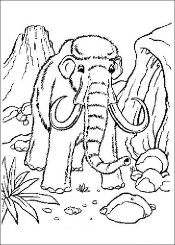 Mammoth  Coloring page