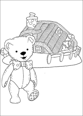 Teddy Coloring page
