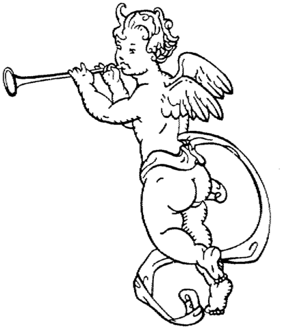 Angel  Coloring page