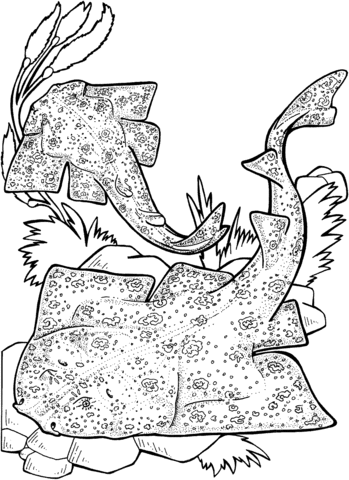 Angel Sharks Coloring page