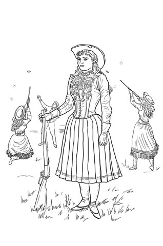 Annie Oakley Coloring page