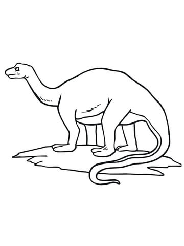 Apatosaurus Dino Coloring page