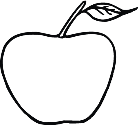 Apple 19 Coloring page
