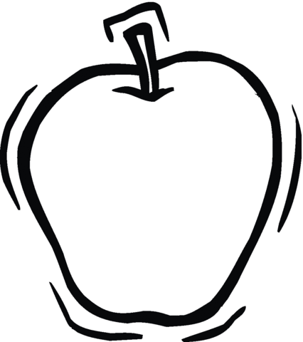 Apple 20 Coloring page