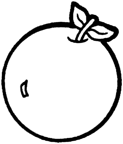 Apple 4 Coloring page