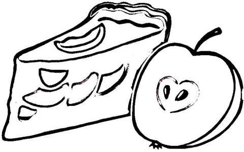 Apple Pie  Coloring page