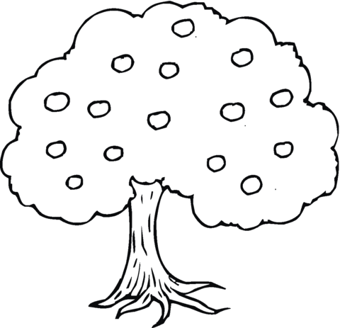 Apple Tree Coloring page