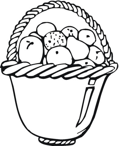 Apples in a Basket  Coloring page