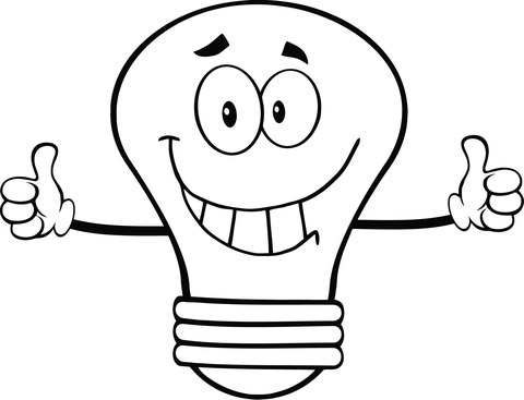 Light Bulb  Coloring page