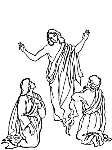 Ascension Coloring page