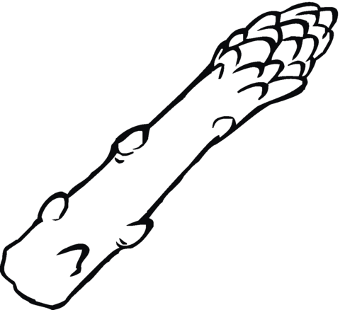 Asparagus 6 Coloring page