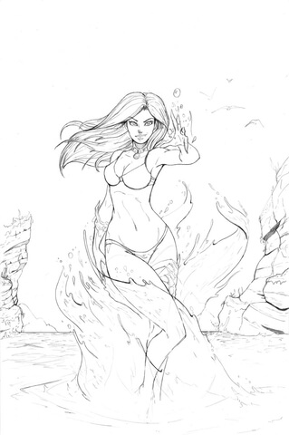 Aspen Matthews from a Comic Book Fathom Coloring page