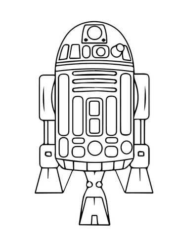 Astromech Droid R2-D2 Coloring page