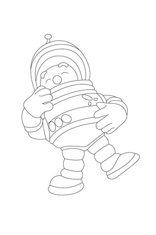Astronaut Al Chuckles to Himself Coloring page