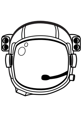 Astronaut Helmet Coloring page