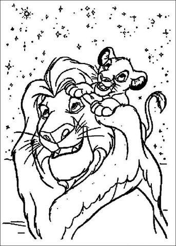 At Starry Night  Coloring page