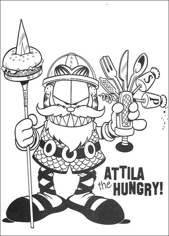 Attila The Hungry  Coloring page