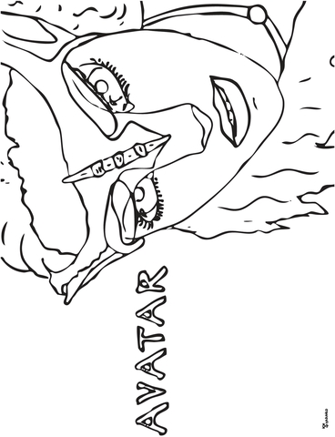 Avatar Poster Coloring page