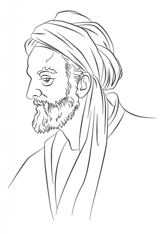 Avicenna (Ibn-SД«nДЃ)  Coloring page