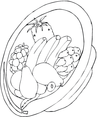 Avocado And The Others Coloring page