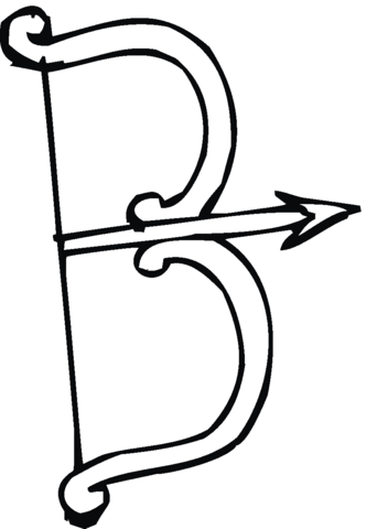 Letter B is for a bow Coloring page