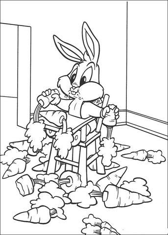 Baby Bugs Bunny  Coloring page