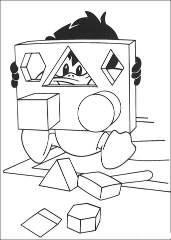 Baby Daffy  Coloring page