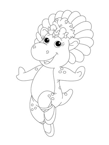 Baby Pop in her Ballet Shoes Coloring page