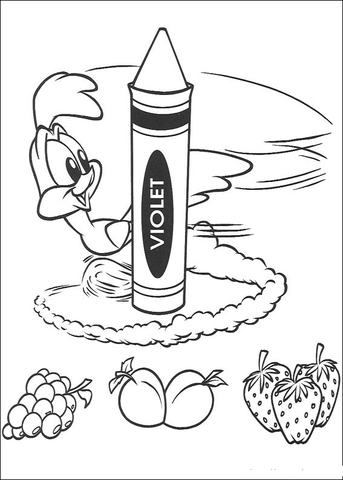 Baby Road Runner  Coloring page
