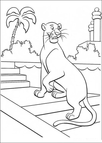 Bagheera The Panther  Coloring page