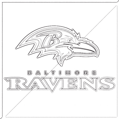Baltimore Ravens  Coloring page
