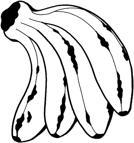 Bunch of bananas Coloring page